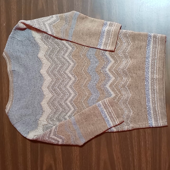 The Limited Brown and Grey Sparkle Sweater Size S - Picture 2 of 4
